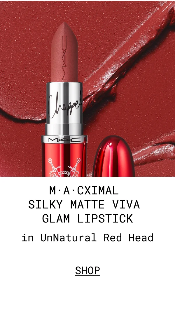 M·A·CXIMAL SILKY MATTE VIVA GLAM LIPSTICK | in UnNatural Red Head | SHOP