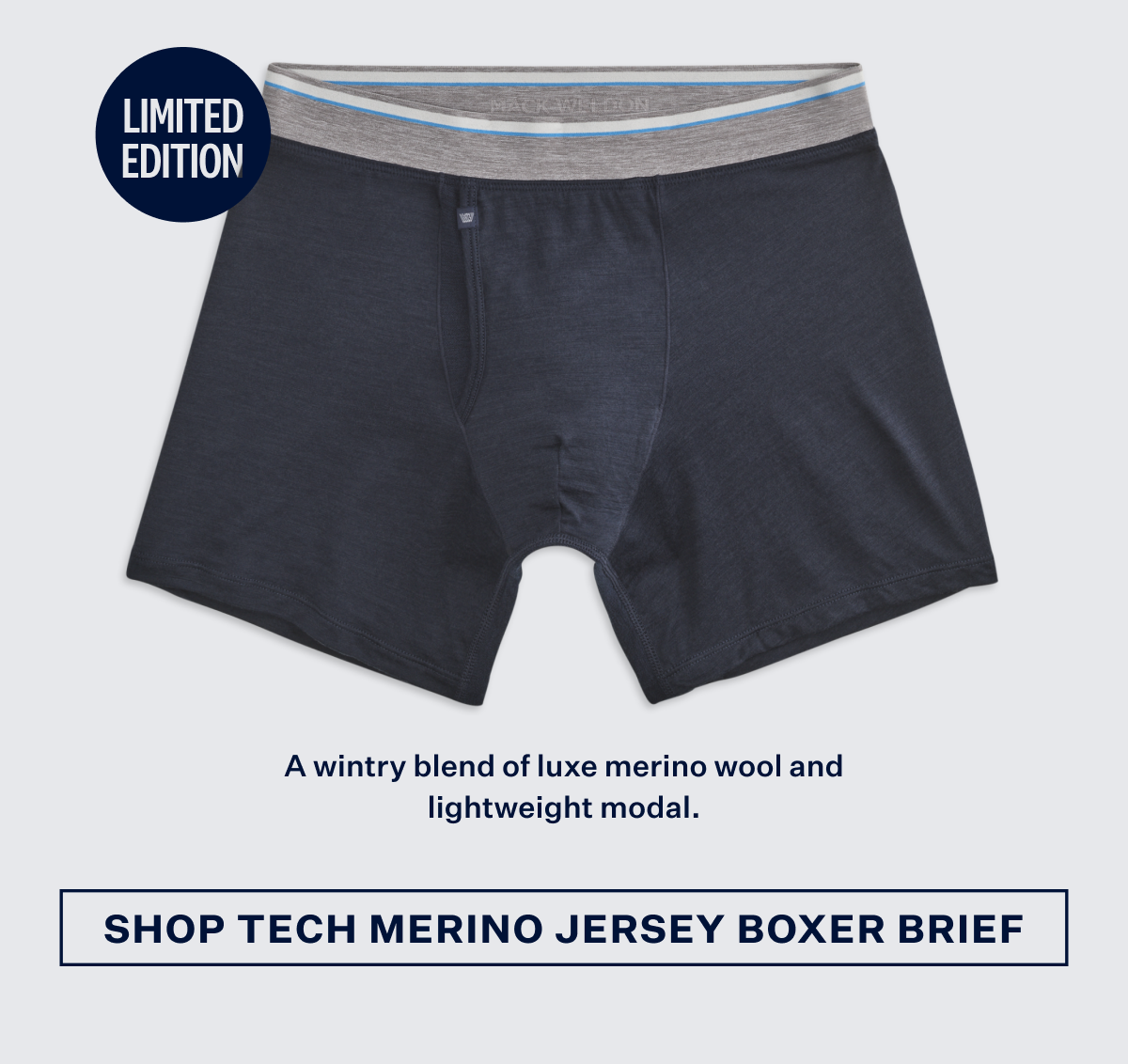 Tech Merino Jersey Boxer Brief