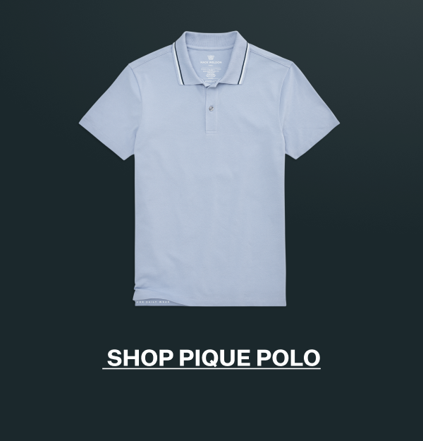 SILVER Pique Polo