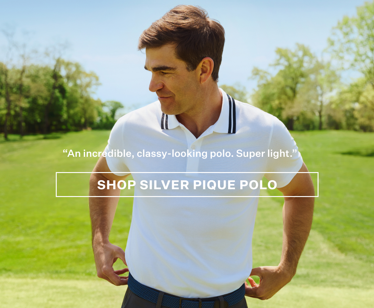 Silver Pique Polo
