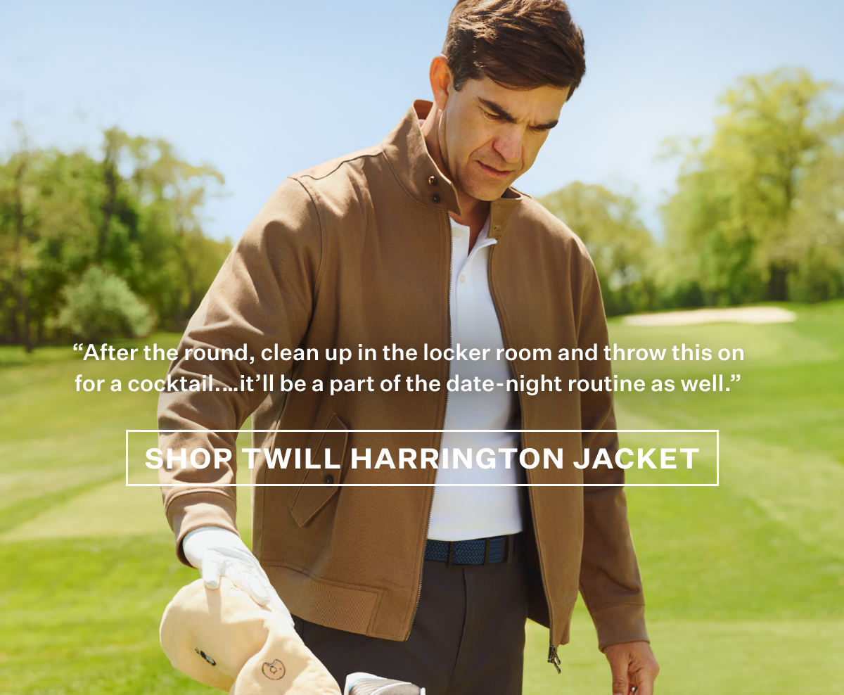 Twill Harrington Jacket in Shroom