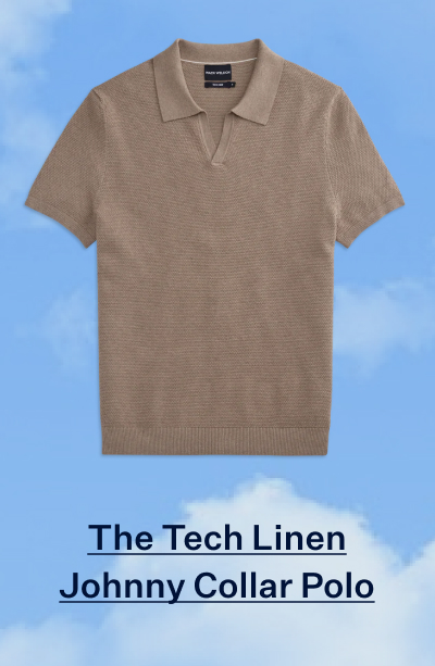 Tech Linen Johnny Collar Polo