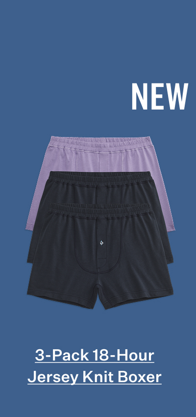 3 pack 18 Hour Jersey Knit Boxer