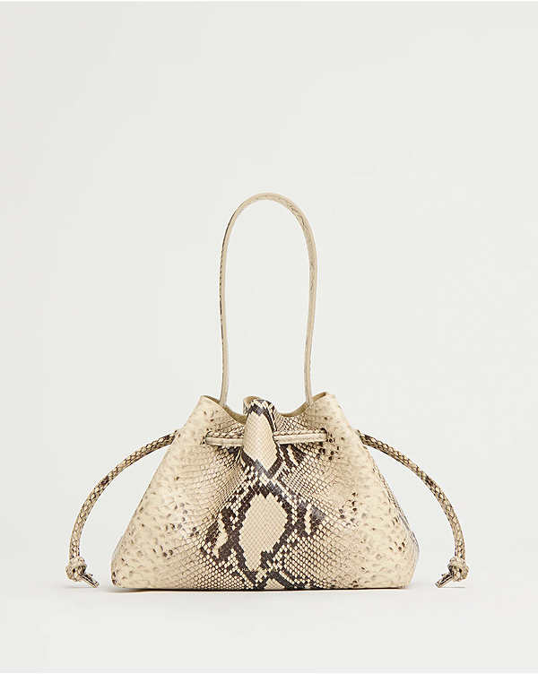 Drawstring Pouchette in Roccia