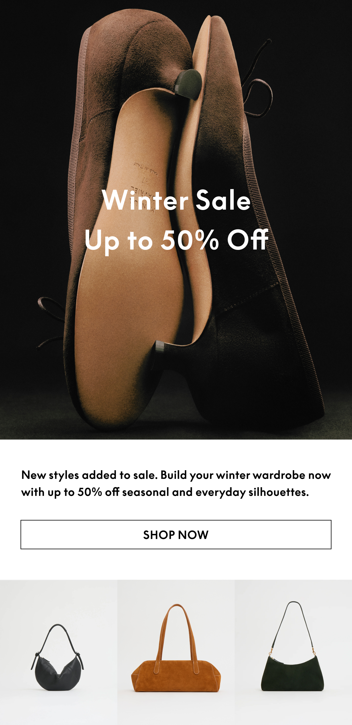 New styles added to sale. Build your winter wardrobe now with up to 50% off seasonal and everyday silhouettes.