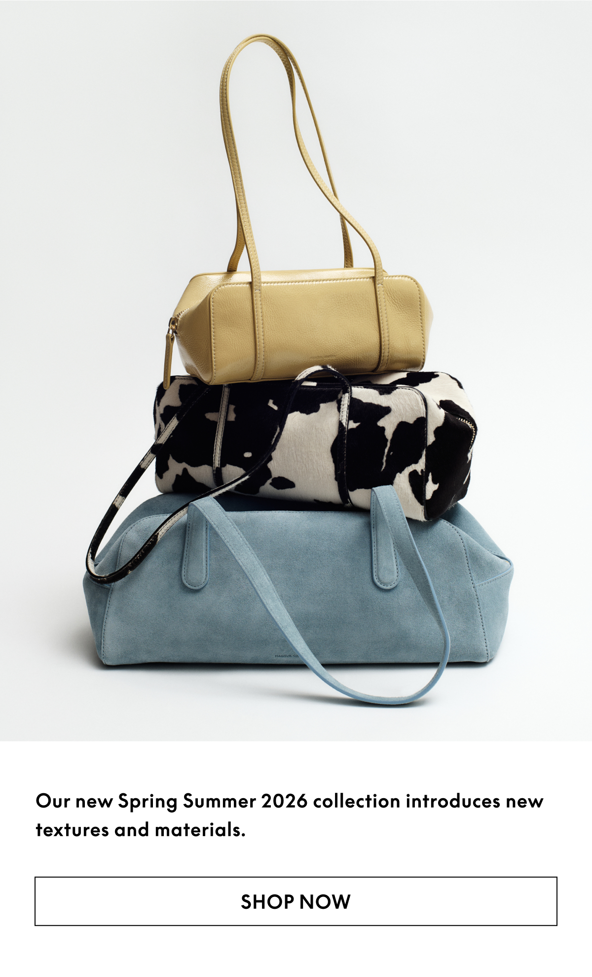Spring Summer 2026 introduces new textures and materials. 