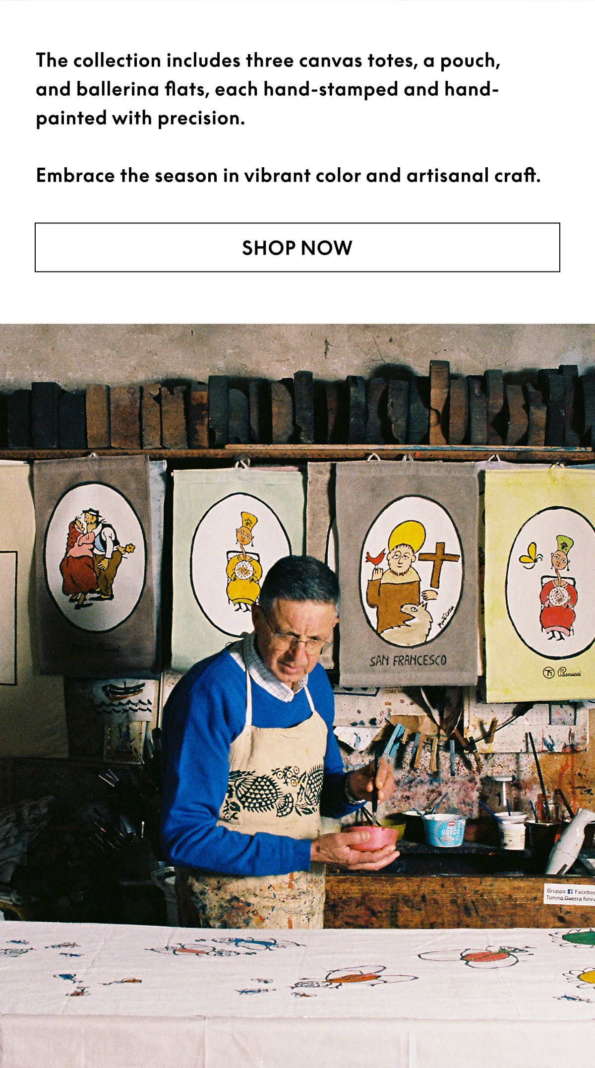 Embrace the season in vibrant color and artisanal craft. Shop now.