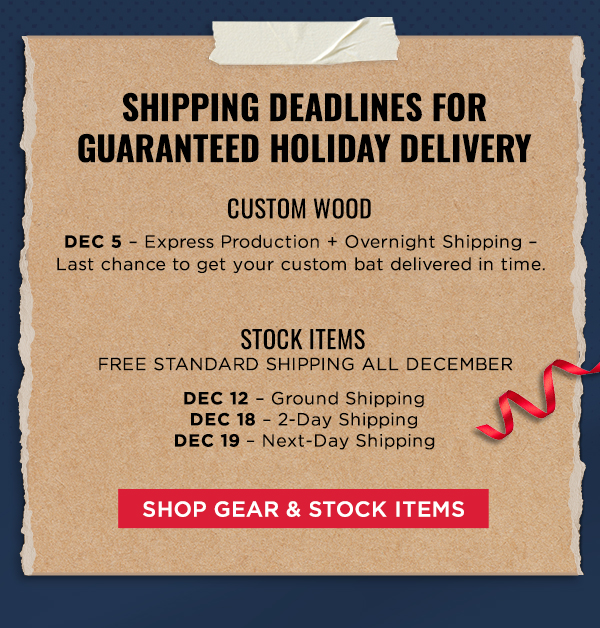 SHP GEAR & STOCK ITEMS