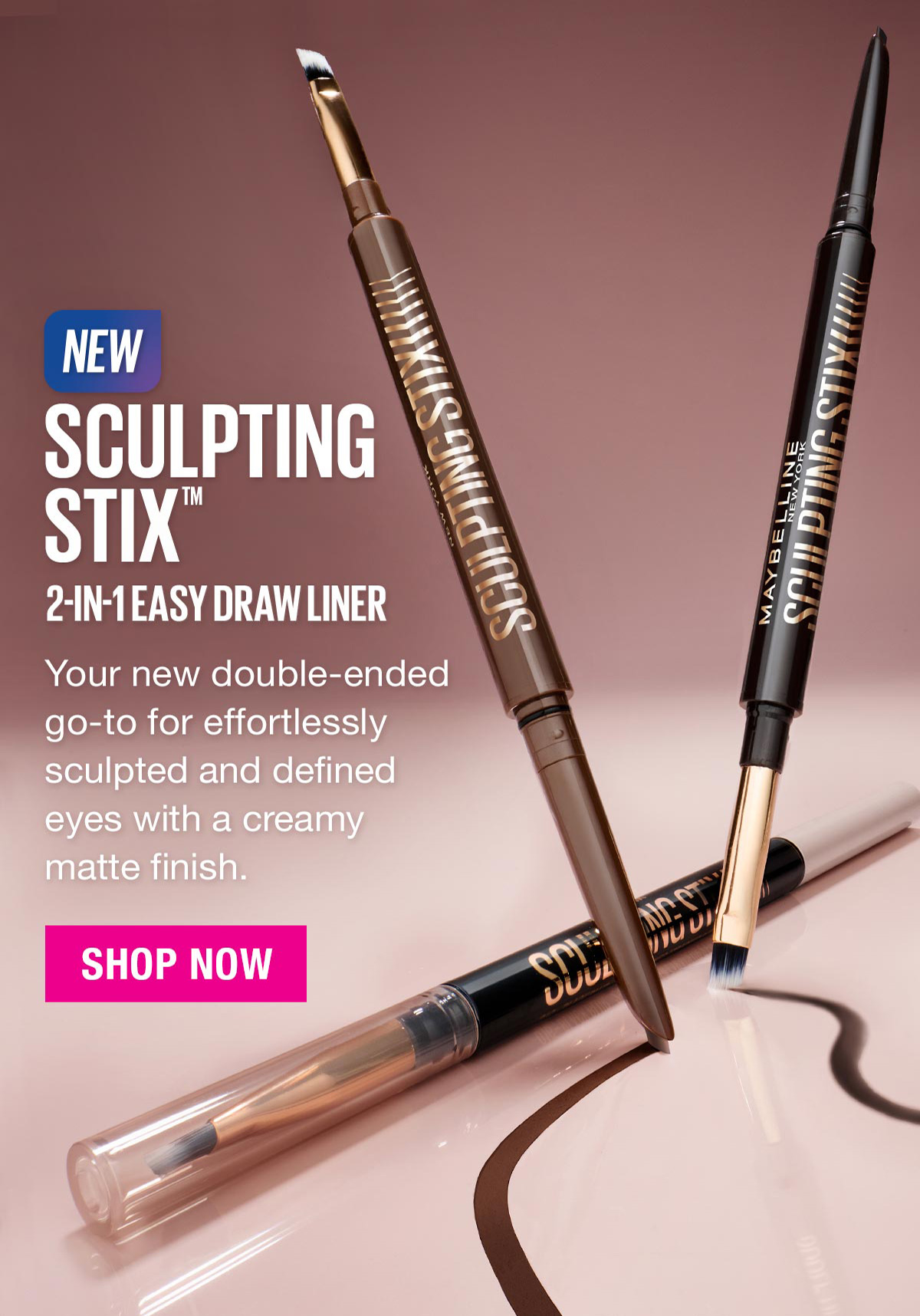 New Sculpting Stix 2-In-1 Easy Draw Liner