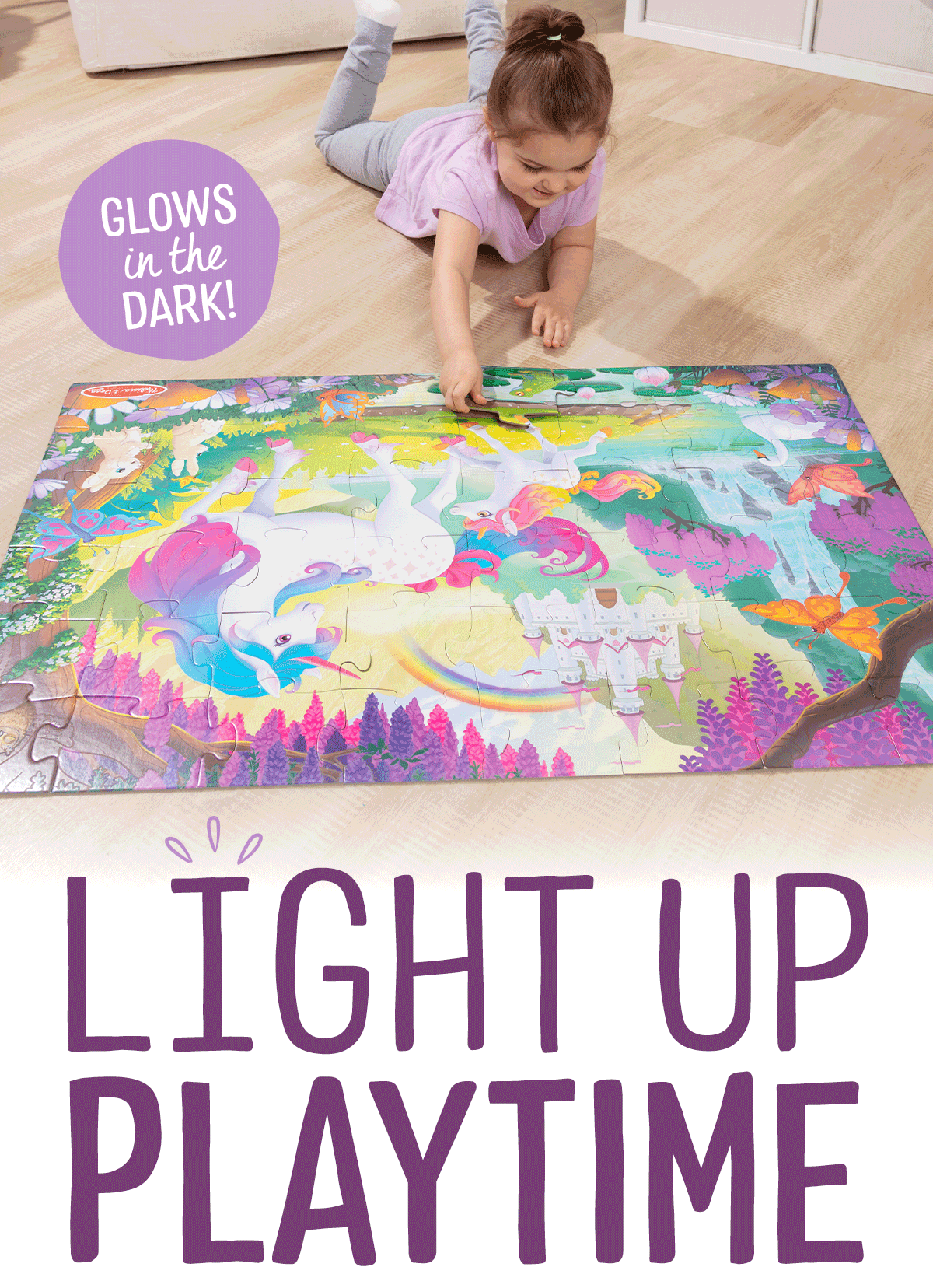 Light Up Playtime with the NEW Glow-in-the-Dark Unicorn Puzzle!