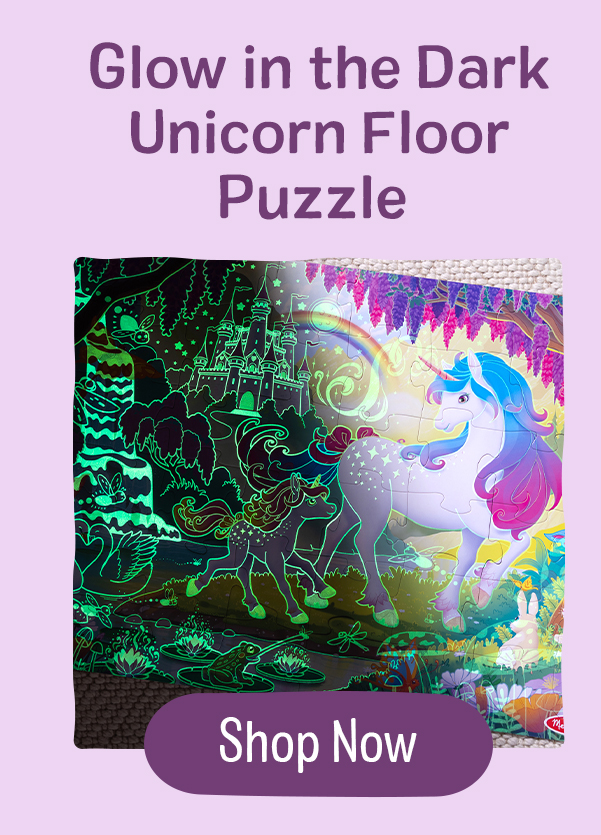 Glow-in-the-Dark Unicorn Floor Puzzle
