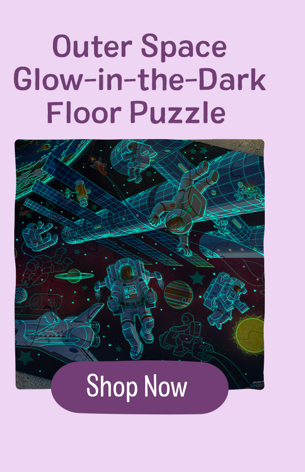 Outer Space Glow-in-the-Dark Floor Puzzle