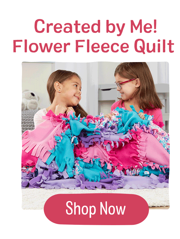Created by Me! Flower Fleece Quilt 