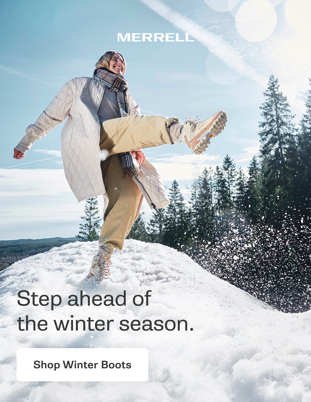 MERRELL - Step ahead of the winter season. [Shop Winter Boots]