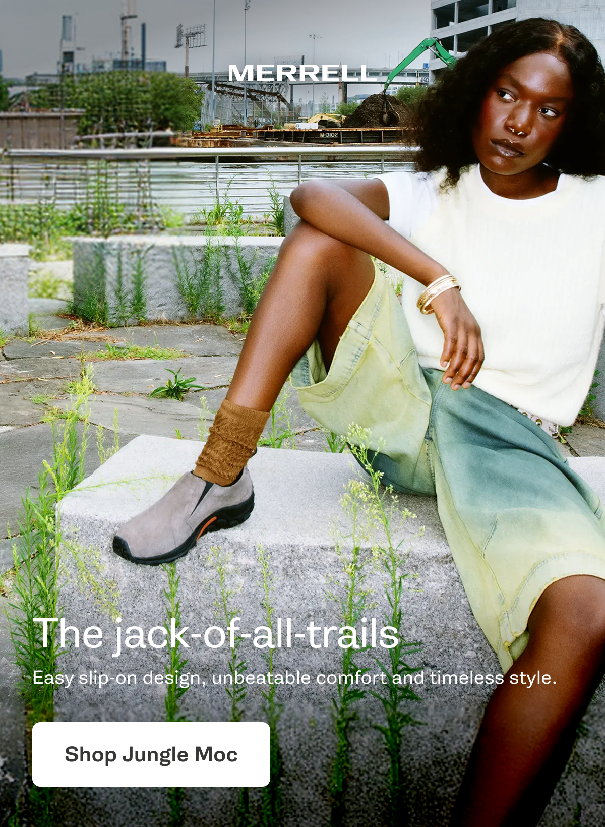 MERRELL - The jack-of-all-trails. Easy slip-on design, unbeatable comfort and timeless style. [Shop Jungle Moc]