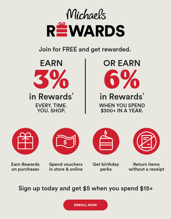 Sign up today to earn Rewards when you spend.