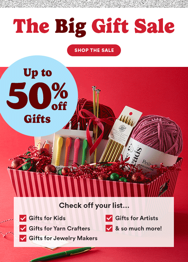 The big holiday sale up to 50% off
