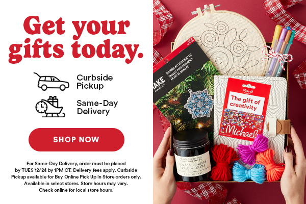 Get your gifts today with curbside pickup or same-day delivery. Shop now