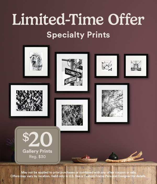 Limited Time Offer. Create a whole gallery wall for less