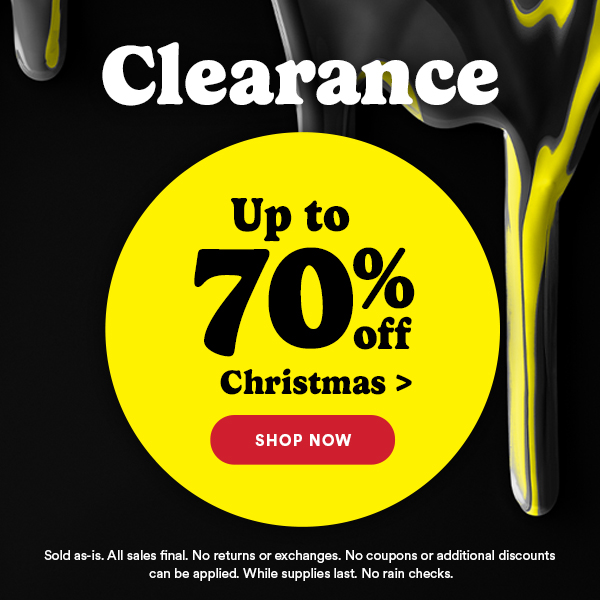 Clearance Up to 70% off Christmas