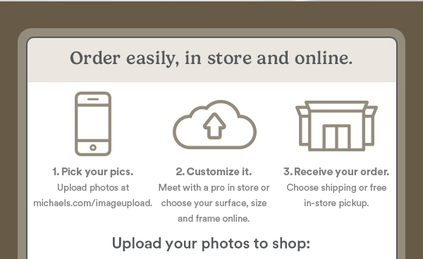 Order Easily Instore & Online