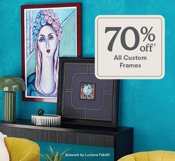Go custom for your work of art. Score deals on custom frames to complement your cherished artwork. 70% off† All Custom Frames Artwork by Luciana Fabilli
