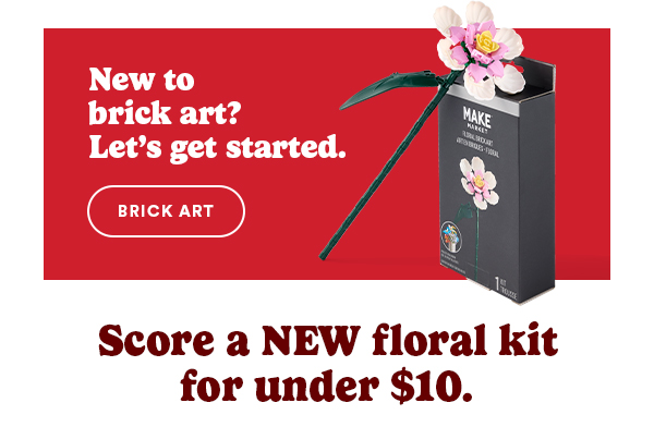 New to brick art? Let's get started. BRICK ART Score a NEW floral kit for under $10.