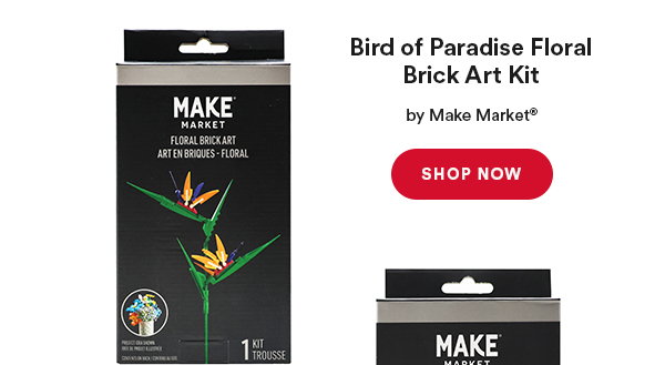 Bird of Paradise Floral Brick Art Kit SHOP NOW