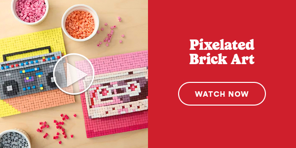 Pixelated Brick Art WATCH NOW
