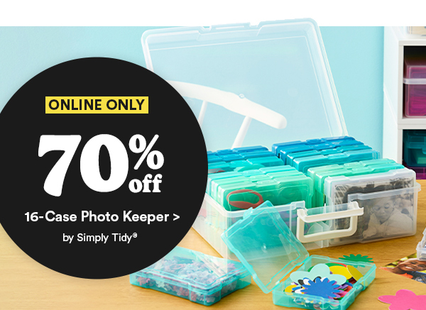 ONLINE ONLY 70% off 16-Case Photo Keeper by Simply Tidy®