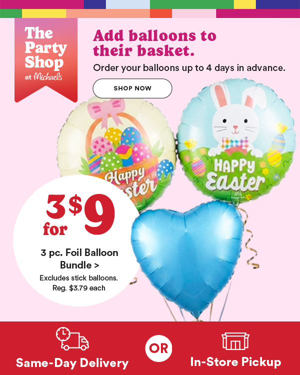 Balloon deals for Easter