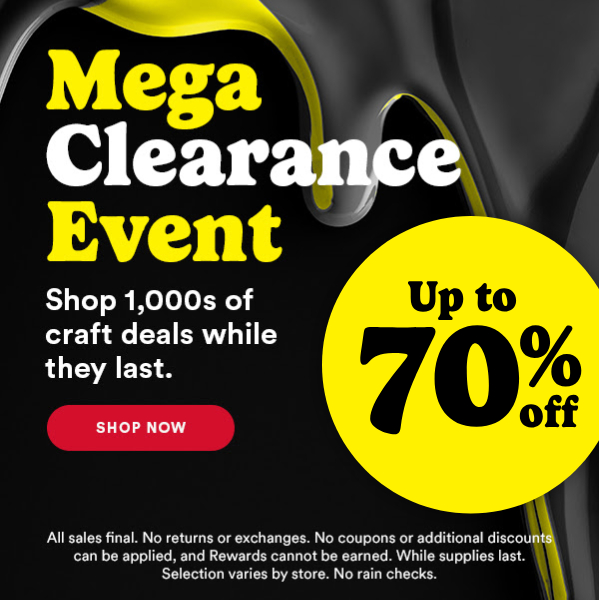 Mega Clearance Up to 70% off