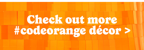 Check out more #codeorange décor >