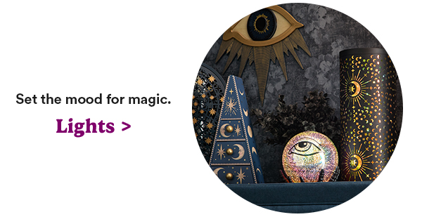 Set the mood for magic. Lights >