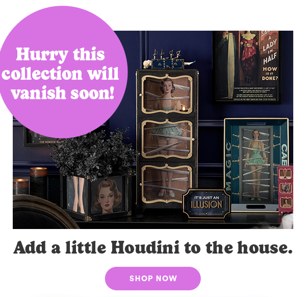 Add a little Houdini to the house. SHOP NOW