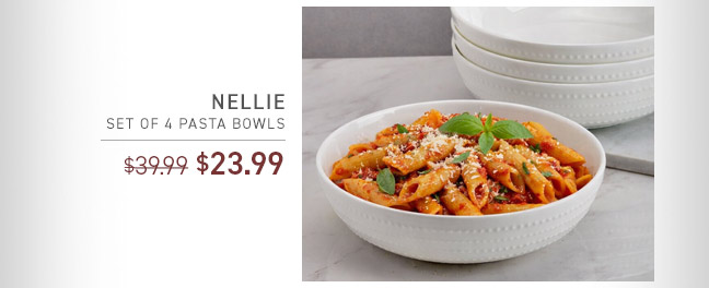 Nellie Set of 4 Pasta Bowls NOW $23.99