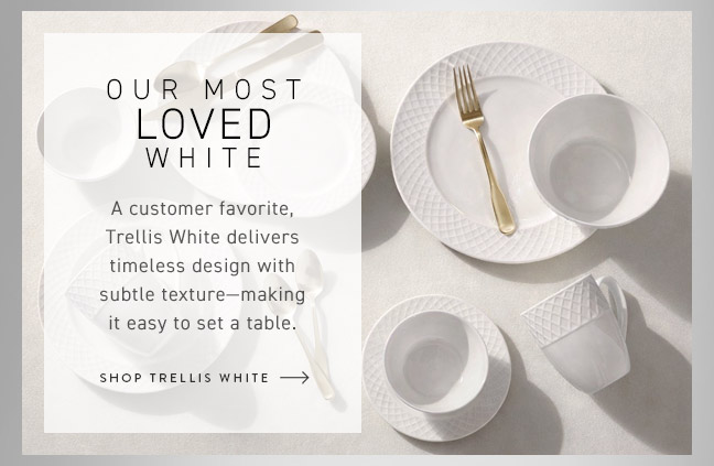 Our Most Loved White... Shop Trellis White