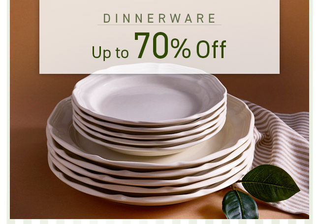Shop Dinnerware and Save up to 70% Off