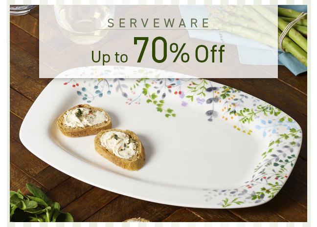 Shop Serveware and Save up to 70% Off