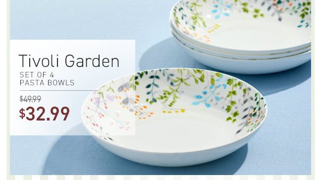 Tivoli Garden Set of 4 Pasta Bowls SALE $32.99
