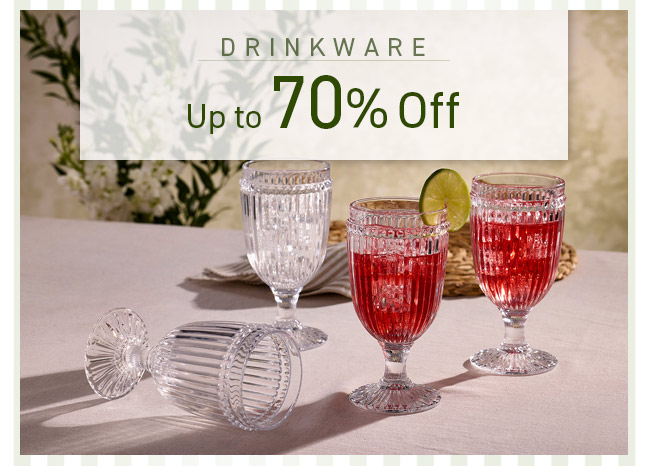 Shop Drinkware and Save up to 70% Off