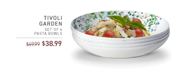 Tivoli Garden Set of 4 Pasta Bowls: $38.99
