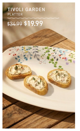 Tivoli Garden Platter: NOW $19.99