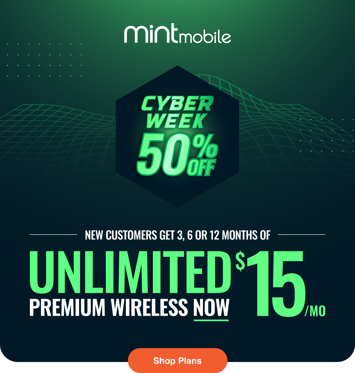 New customers get 3,6, or 12 Months of Unlimited Premium Wireless Now