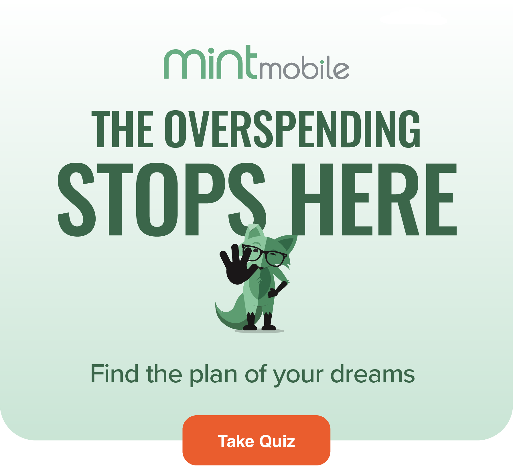 The overspending stops here