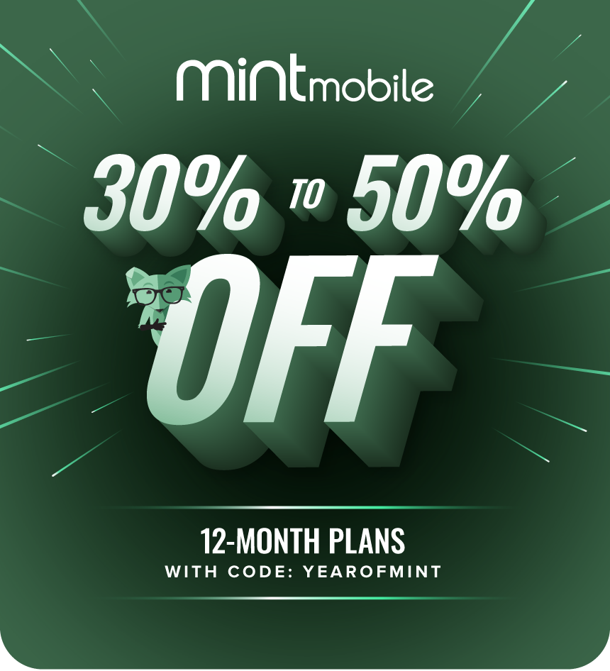 30% to 50% off 12-Month Plans with code: YEAROFMINT