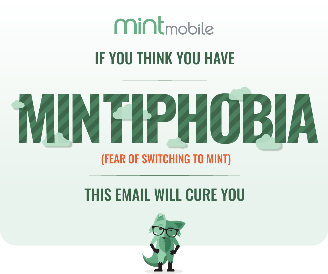 If you think you have Mintiphobia (fear of switching to Mint), this email will cure you