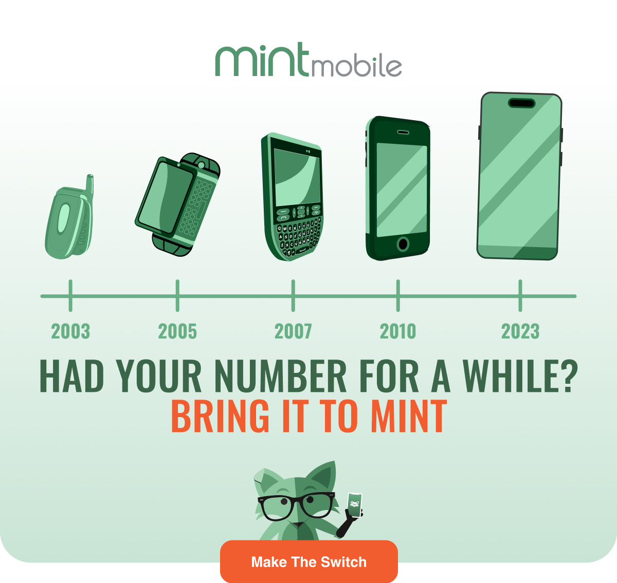 Had your number for a while? Bring it to Mint