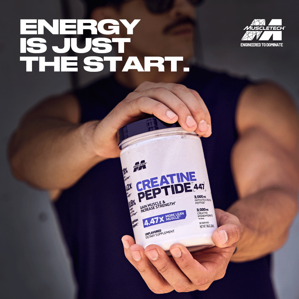 Bottles of flavored Platinum 100% Creatine Monohydrate