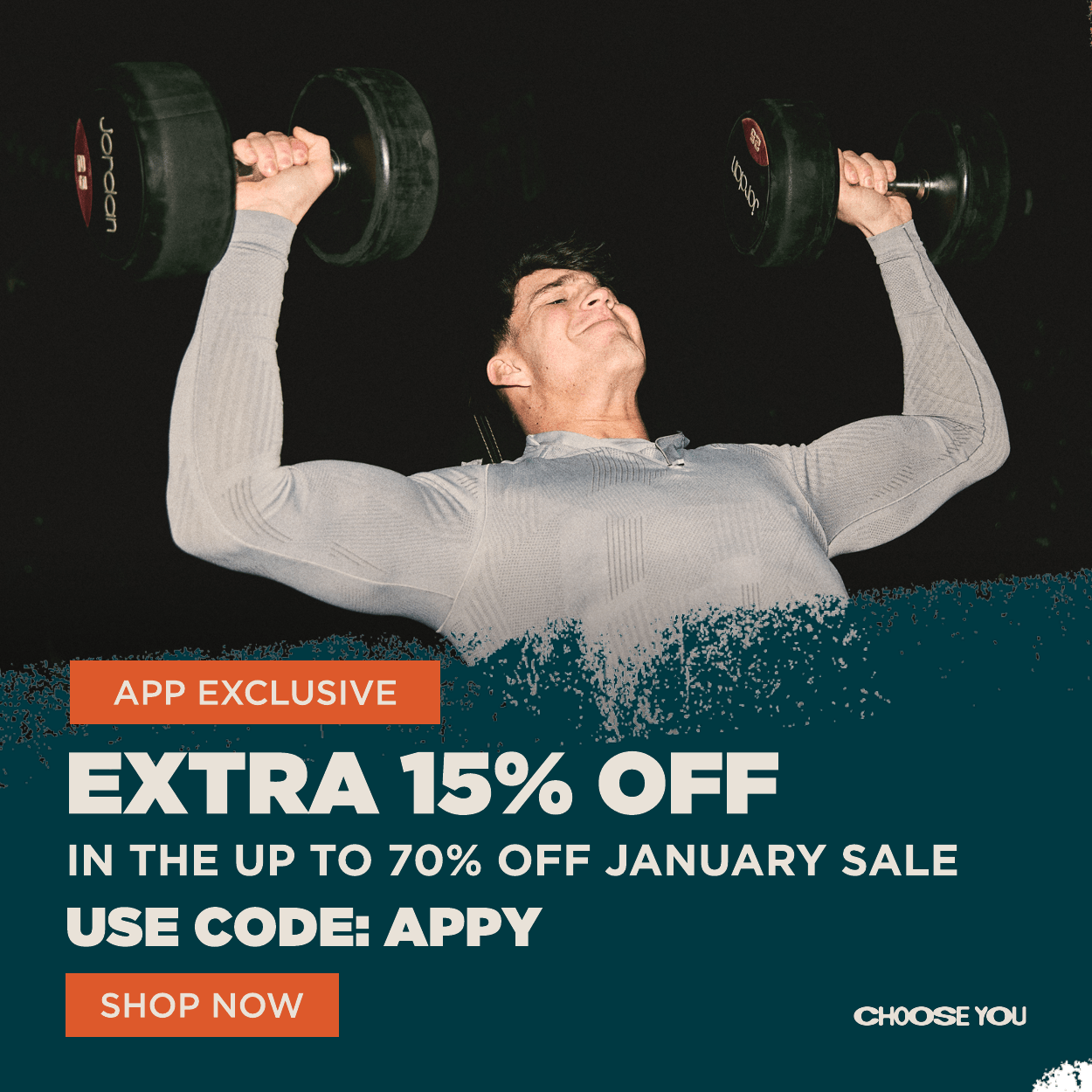 App Exclusive: Extra 15% off, use code: APPY